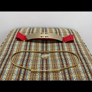 Gold and Red Belts (Set of Two)